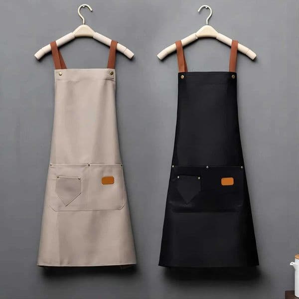 New Fashion Kitchen Aprons for Woman Men Chef Work Apron for Grill Restaurant Bar Shop Cafes Beauty Nails Studios UniformXJ240816