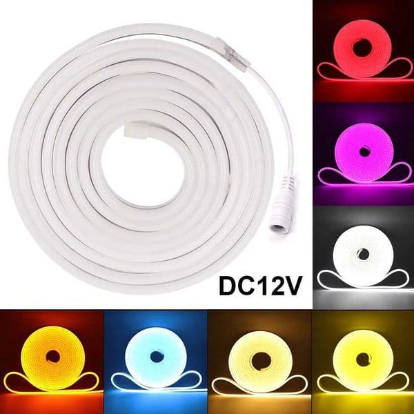 IP67 Waterproof Neon Strip 12V 2835 120Leds/M Flexible Ribbon Tape Outdoor Decor White/Pink/Blue/Red/Green DIY Neon Light Sign CL240815