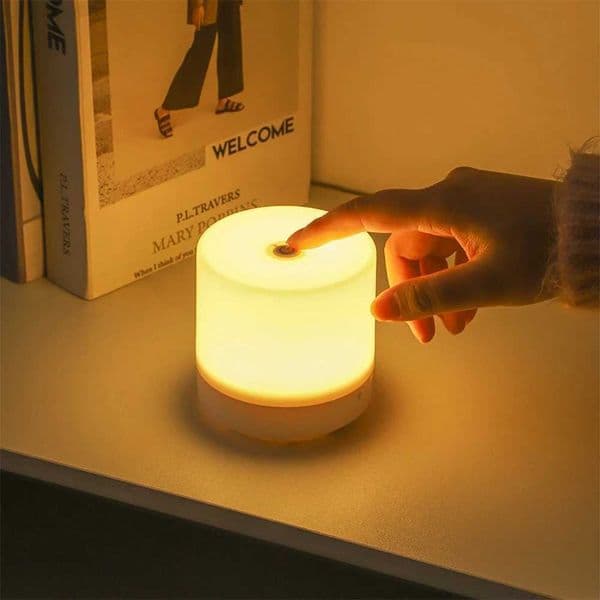 Touch Night Light Mini USB Charging 3-Mode Dimming Desk Lamp Childrens Gift LED Book Light W240816