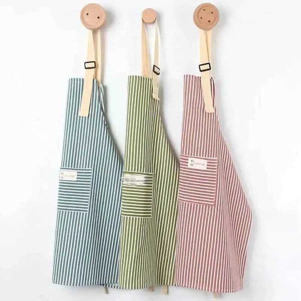 Fashion Waterproof Kitchen Apron For Women/Men With Pockets Work Mandil Cleaning Pinafore Restaurant Shop Waiter Work UniformXJ240816