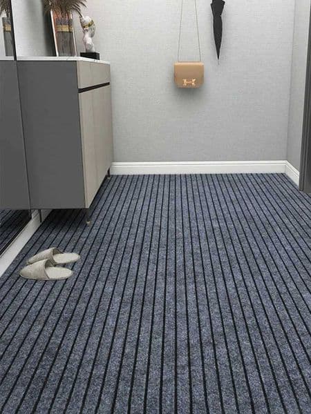 Strip floor mat indoor entrance mat PVC floor carpet household waterproof anti slip kitchen carpet lobby floor mat W240815