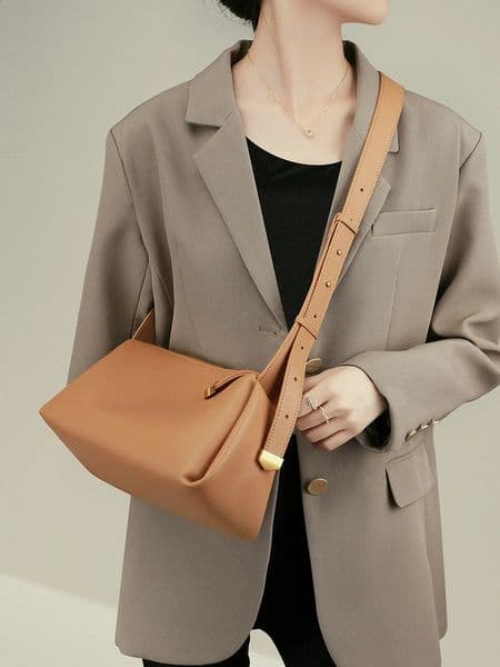 Cowhide Black Bag Genuine Leather Crossbody Womens handbag Summer Soft small Boston mobile packet Tote 240817