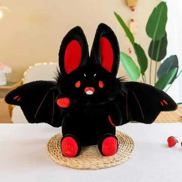 Cute Plush Toy 28cm Kawaii Bunny Ears Design Bat Stuffed Animals Doll Soft Hugging Pillow Home Decor Children Gifts Y240817 T260529