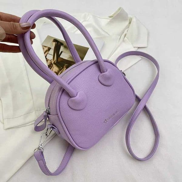 Purple Crossbody Bags For Women 2024 Luxury Brand Square Bag Leather Handbags Small Bags Designer Ladies Shoulder Bags Purse CL240819