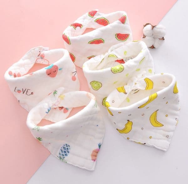 Home Baby Feeding baby bibs lunch Bibs/ Towel Saliva Baby Kids Infants 10 layers of gauze Burp Cloths LT1138