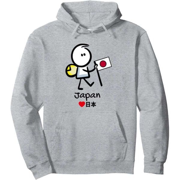 Hoodie For Mens Womens To Japan Cool Sketch Drawing Cartoon Stick Man Hiking Pullover Hoodies Sweatshirt Jacket Long Sleeve Free shipping