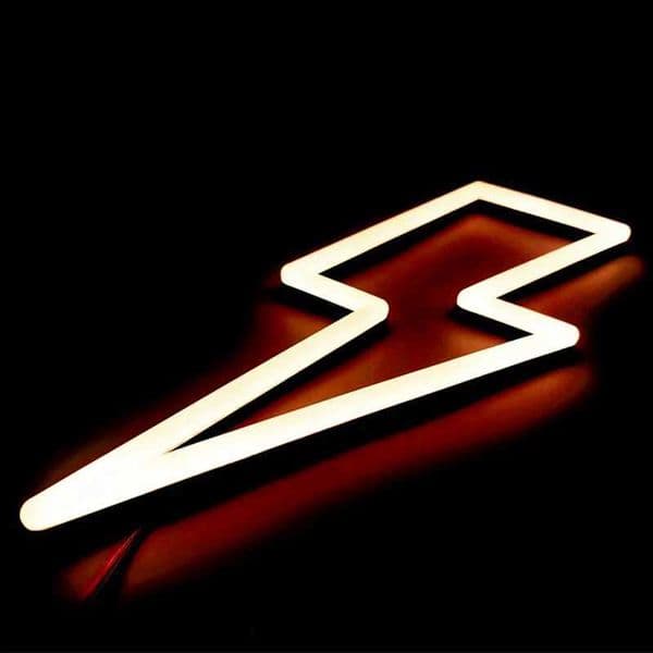 Lightning Bolt neon light LED logo wall decoration neon light logo USB bedroom childrens room Christmas gift party decoration X2412101
