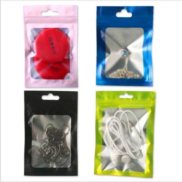 Plastic OPP Bag Cell Phone Accessorie Zipper Mylar Zip Lock Small Package Pouch For Smartphone Case USB Cable Battery Charger Retail ZZ