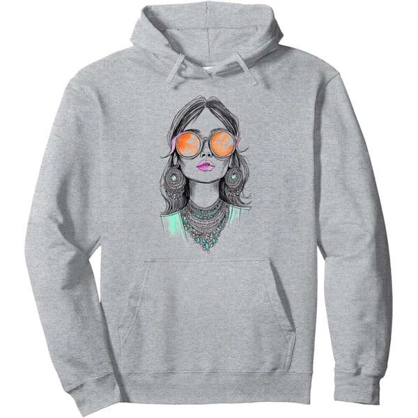 Hoodie For Mens Womens Fashion Girl Sunglasses Trendy Outfit Woman Design Pullover Hoodies Sweatshirt Jacket Long Sleeve Free shipping