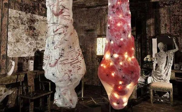 Fake Corpse Scary Hanging Halloween Decor Hot Inflatable Dead Body Outdoor Halloween Prop Reusable Creepy Haunted House Prop CL240819