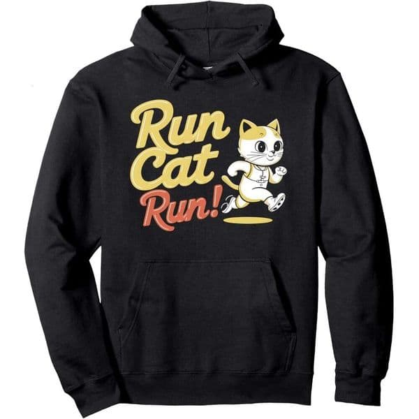 Hoodie For Mens Womens Cat Running Sprint Jogging Design Men Women Kids Holiday Pullover Hoodies Sweatshirt Jacket Long Sleeve Free shipping