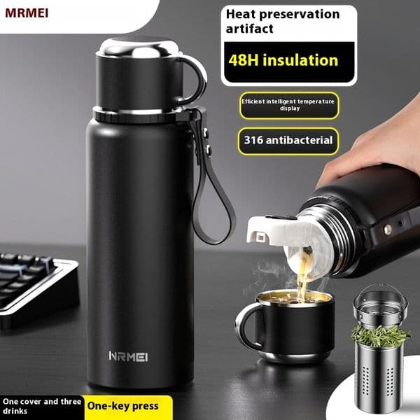 Eco-Friendly Unisex Insulating Beverage Container Multi-Purpose 316L Stainless Steel Teapot & Travel Tumbler