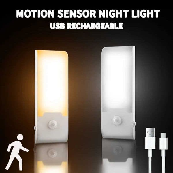 Motion Sensor LED Night Light Charging Night Light Portable Kitchen Cabinet Night Light B2408119