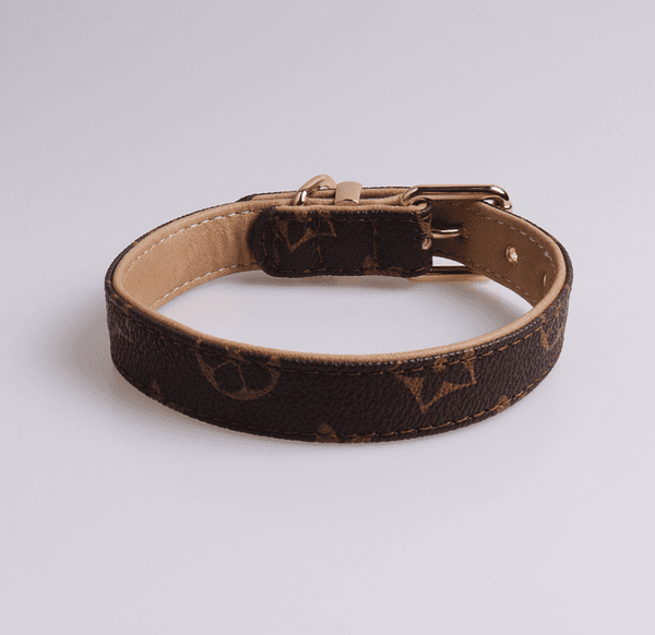 2025 Dog Collars Leash Set Classic Presbya Designer Letters Pattern Print Leashes PU Leather Fashion Casual Adjustable Dogs Cats Neck Strap Cute Pet Collar Poodle
