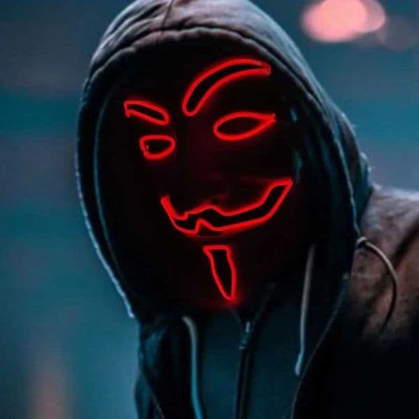 2024 Hot LED Hacker V Revenge Mask Adult Luminous LED Luminous Mask Used for Luminous Party Clothing Accessories Halloween Mask Decoration W240817