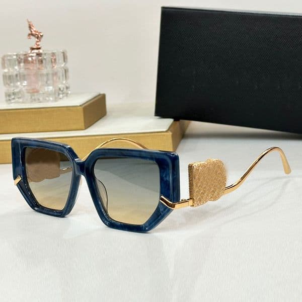 Classic Cat Eye Sunglasses 663 Retro Style Brand Polygonal Frame Sunglasses for Women Retro Acetate Frame Sunglasses UV400 Protective Women Outdoor Glasses