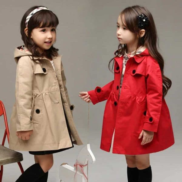 2022 Spring Girls Jacket Detachable Hat Long Hoodie Childrens Sports Shirt 2-10 Year Childrens Windproof Jacket Birthday Gift W240807