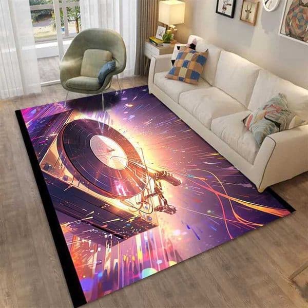 15 size vintage music recording area carpet used for decorating sofas in living rooms and anti slip mats in childrens rooms W240815