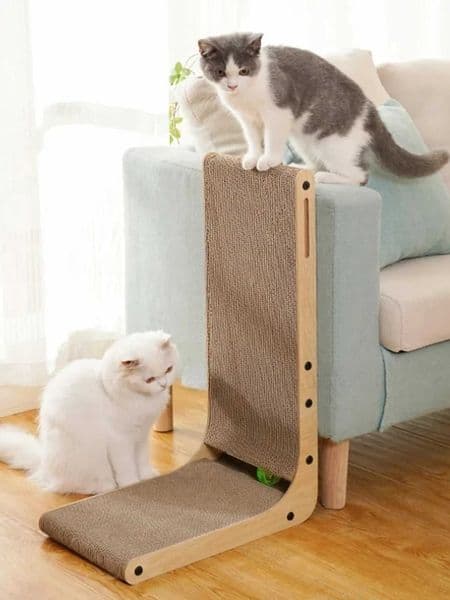 L-shape Vertical Cat Scratching Board Wear-resistant and Scratch-resistant Cat Scratch Furniture Protector Post Kitten ProductsXJ240817
