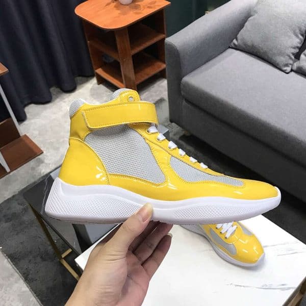 24ss Designer Ankle Boots For Mens Womens Sports Casual Shoes Fall Winter High Top Lace Up Patent Leather Sneakers Mesh Nylon Runner Trainers booties dh