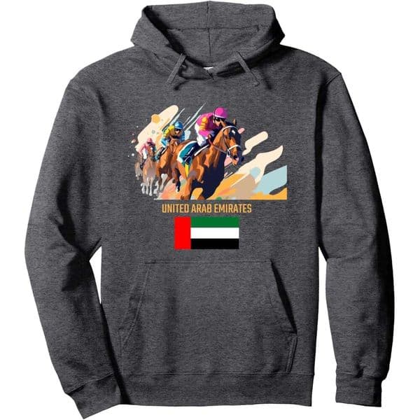 Hoodie For Mens Womens I Love UAE The United Arab Emirates Horsemanship Flag Pullover Hoodies Sweatshirt Jacket Long Sleeve Free shipping