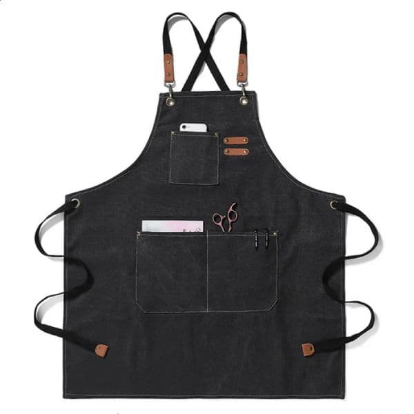 Universal work apron canvas fashionable restaurant kitchen waiter work apron mens work apron 240819