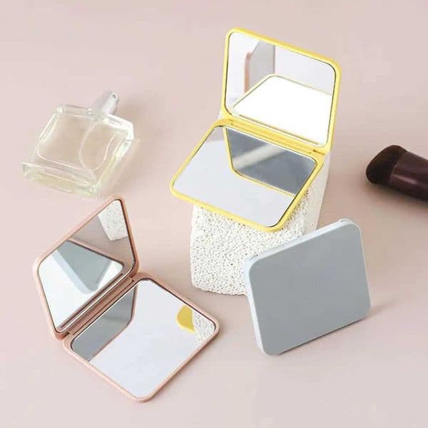 Pocket Makeup Mirror Portable Magnifying Mirror Dual Sides Cosmetic Mirror Handheld Travel Beauty Tool Y240819