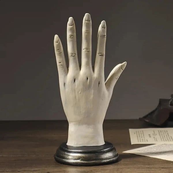 Hand of God Palm Statue Devils Halloween Decoration Home Office Desktop Resin 240819