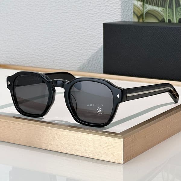 Sunglasses For Men Women Classic Retro A16S Eyewear Fashion Travel Beach Style Goggles Anti-Ultraviolet CR39 Board Oval Acetate Full Frame Random Box A16
