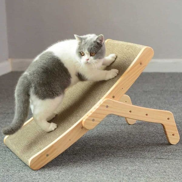Cat Scratcher Board Wooden Frame Medium Cat Scratching Bed 3 in 1 Scratching Post Anti-Scratch Toys Claw Couch Scraper for CatsXJ240817