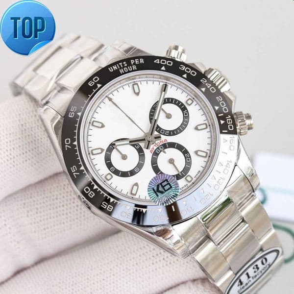 AAAAA 5A Quality Day Tona M116500LN-0001 Clean Factory Superclone Watches 40mm Men Automatic Mechanical Chronograph 7750 Sapphire Glass With Green Box