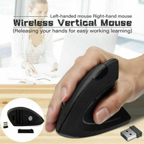 Fifth generation vertical wireless optical mouse charging vertical 2.4G silent mouse inventory Z250320