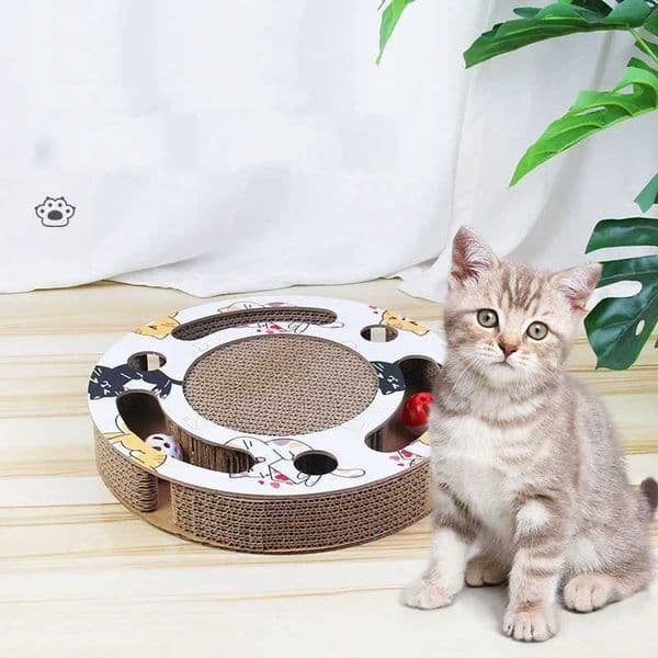 Round Cat Scratching Board Ball Multi-Function Toy Cat Scratcher Funny Sharpen Nails Scraper Corrugated Paper Scratching PostXJ240817