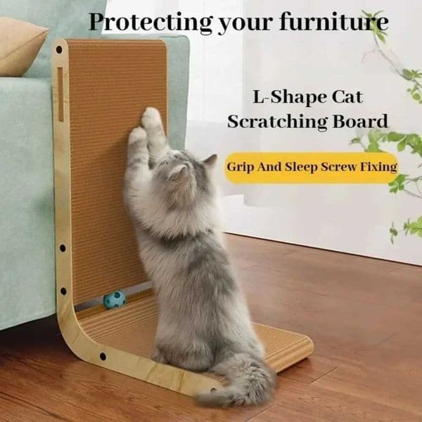 Cat Scratching Post Cat Scratching Board Wooden Wear-resistant and Scratch-resistant Post Furniture Training Grinding Claw ToysXJ240817