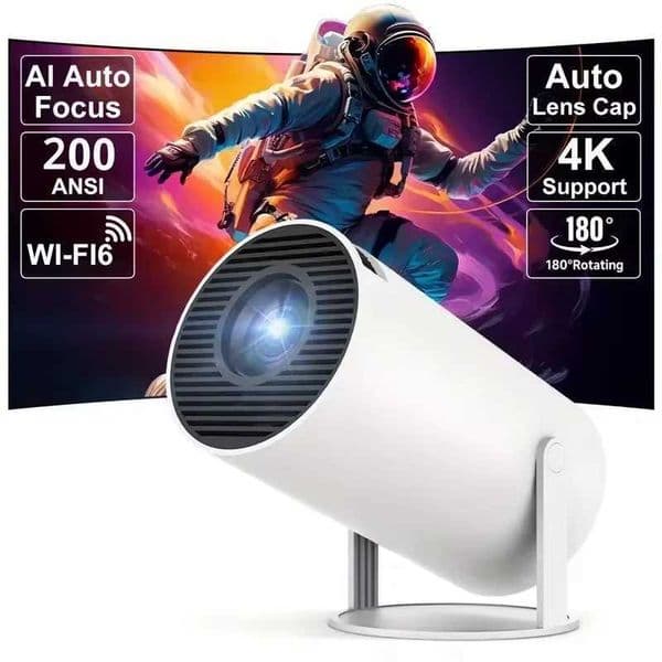 Mini Projector 4K Android 11.0 1080P 720P 200ANSI Portable Wireless Home Outdoor Cinema 180 Projection Angle Adjustable CL240820