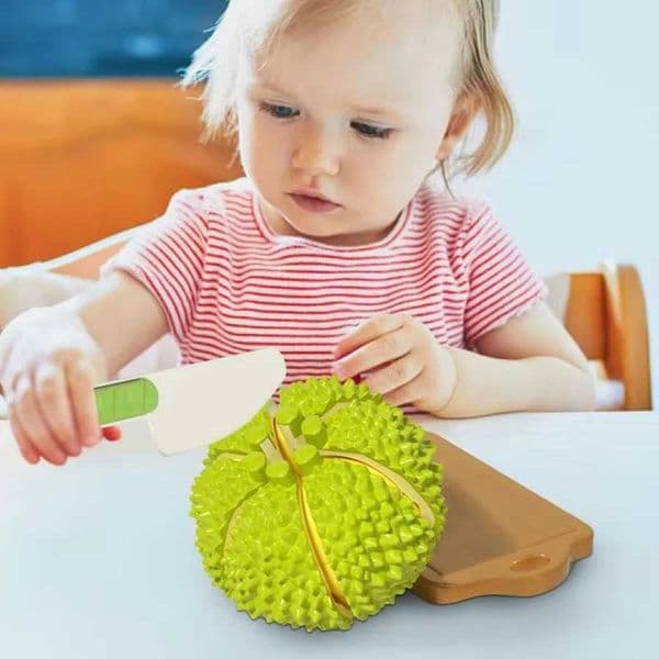 Cutting Play Food Set For Kids Kitchen Toys Food Cutting Toys Fruits And Vegetables For Toddlers Boys Girls Xmas Gifts Y240820