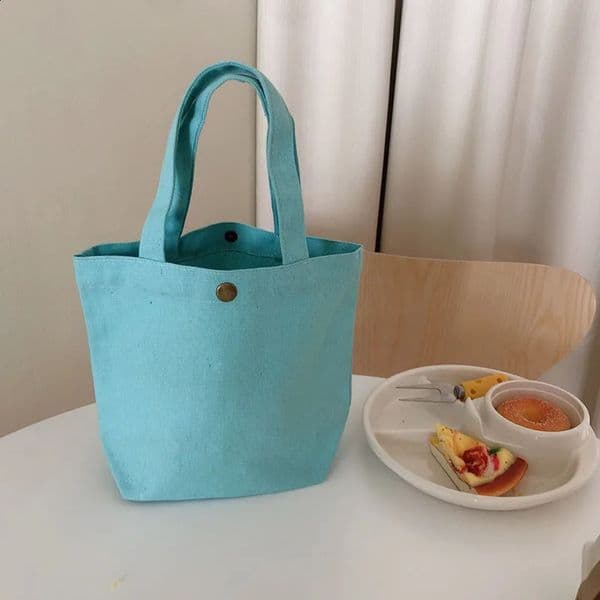 HighQuality Women Men Cotton Handbags Canvas Hand Tote Bags Reusable Grocery Durable Shopping Bag Eco Foldable 240820
