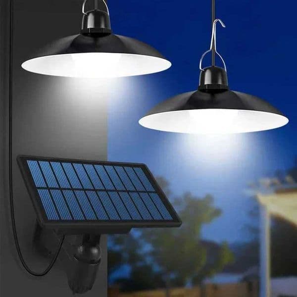 Solar Pendant Light Led Solar Powered Lamp with Remote Control Chandelier Camping Outdoor Garden Hanging Lights Y240820