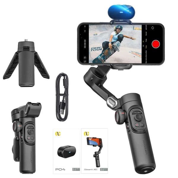 AOCHUAN Smart XE AI Version 3-Axis Gimbal Stabilizer for Smartphone NO APP AI Tracking gesture control Gimbal CL240821