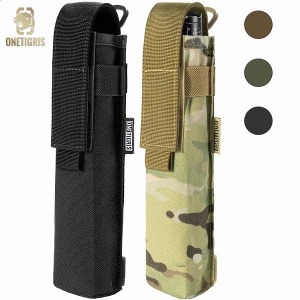 ONETIGRIS Tactical Tool Pouch Outdoor Hunting Knife Holster Adjustable MOLLE EDC For Flashlights Pistol Folding Bag 240820