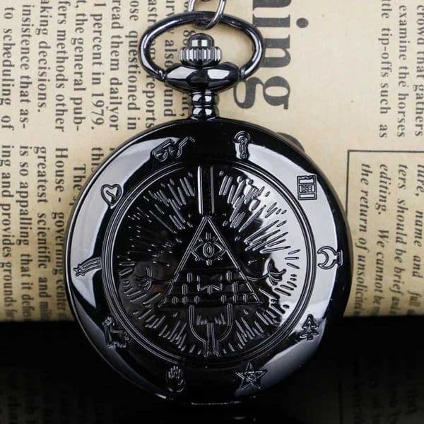 Brand Quartz Pocket Watch Necklace Anime Theme One Look Gentleman Devil Gift reloj de bolsillo W240820