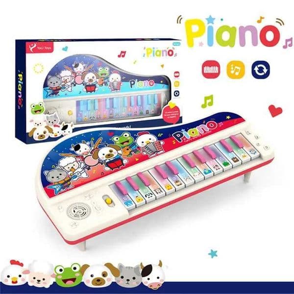 Piano music game electronic organ childrens musical instrument baby gift cartoon pattern early education toy for children girls and boys W240820
