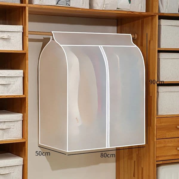 Dust Bag Clothing Dust Cover Hanging Storage Clothing Cover Fully Enclosed Suit Coat Down Coat Hanging Pocket Househol 240820