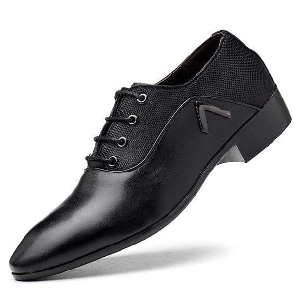 CMM Mens Shoes Business Dress Shoes Mens Extra Large Casual Shoes 48 Pointed Lace Up