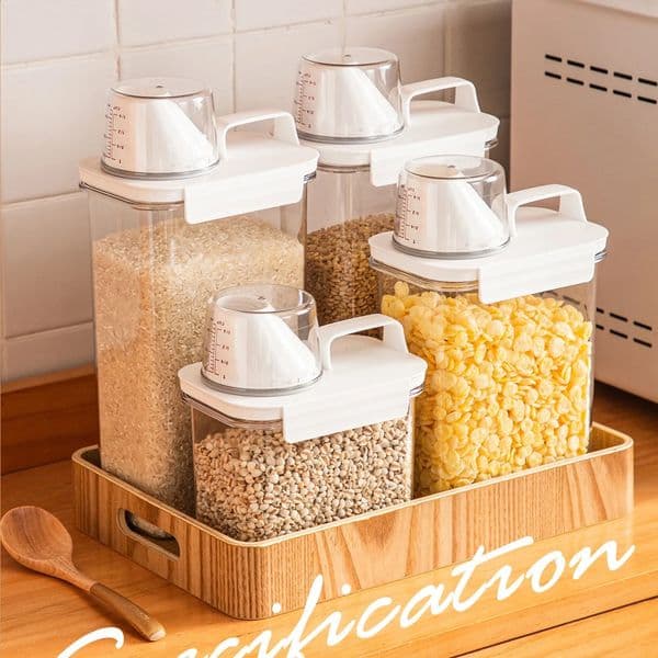 1100/1800/2300Ml Reusable Laundry Detergent Dispenser Sealed Storage Container for Grain and Miscellaneous Grain Storage Tank 240820