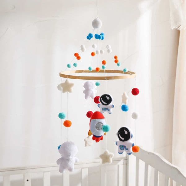 Baby Rattles Crib Mobiles Toy Bed Bell Musical Box 0-12 Month Mobile Toddler Rattles Carousel For Cots Kids Musical Toys GiftsXJ240817