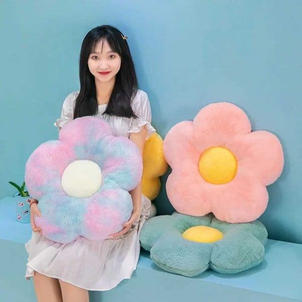 Plush Toys Stuffed Daisy Flower Seat Cushion Sunflower Shape Kids Girl Bedroom Seat Pillow Office Room Decor Sofa Cushions 35cmXJ240821