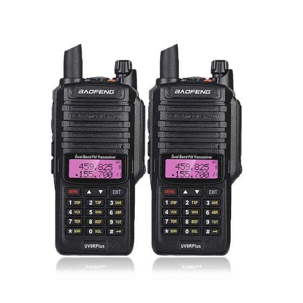 2 pcs Walkie Talkie Included Baofeng UV-9R Plus IP67 Waterproof 10W CB Ham Radio Communicator Dual Band UV9RPLUS HF Transceiver M240821