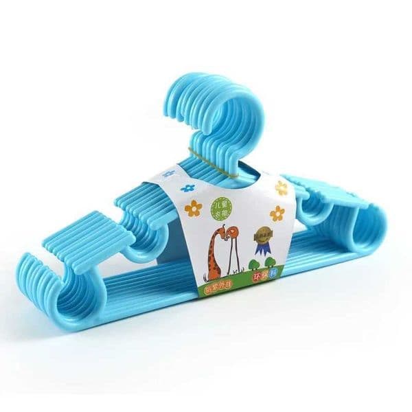 Plastic Portable Hanger Hangers Clothes Children Toddler Baby 10Pcs/Set Coat Hook Household for Kids Clothing Organizer 27x14cm