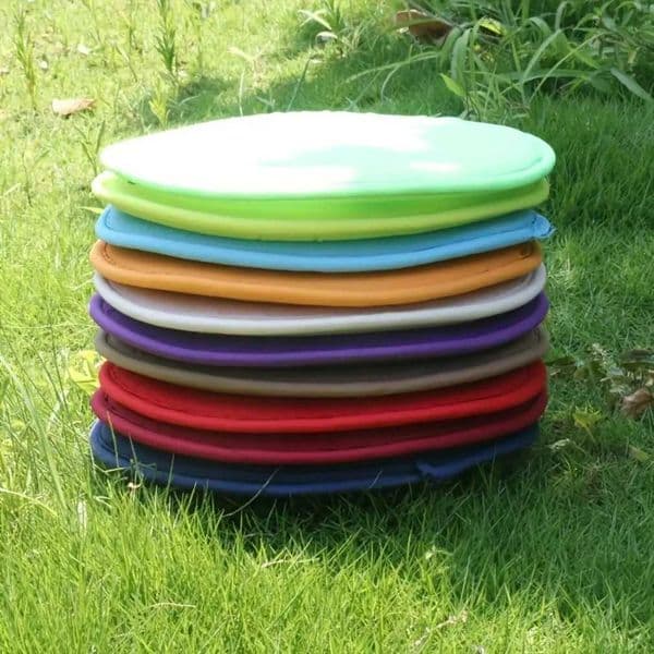 1pc Round Cushion Sponge Pad Dining Chair Cushions Outdoor Garden Seat Cushion Outdoor Chair Thicken Chair Pads Stool Non-slipXJ240821